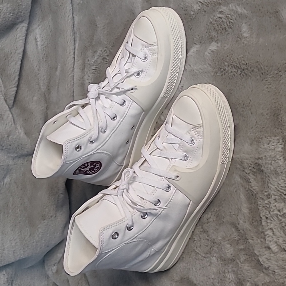 Converse All Star Platform Heel High Top Sneakers Mens Size 12 - Picture 8 of 9
